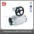 Fully welded worm gear floating ball valve
